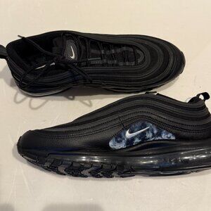 Nike Air Max 97 Black White Anthracite - Black Terry Cloth Mens Size 11 RARE EUC